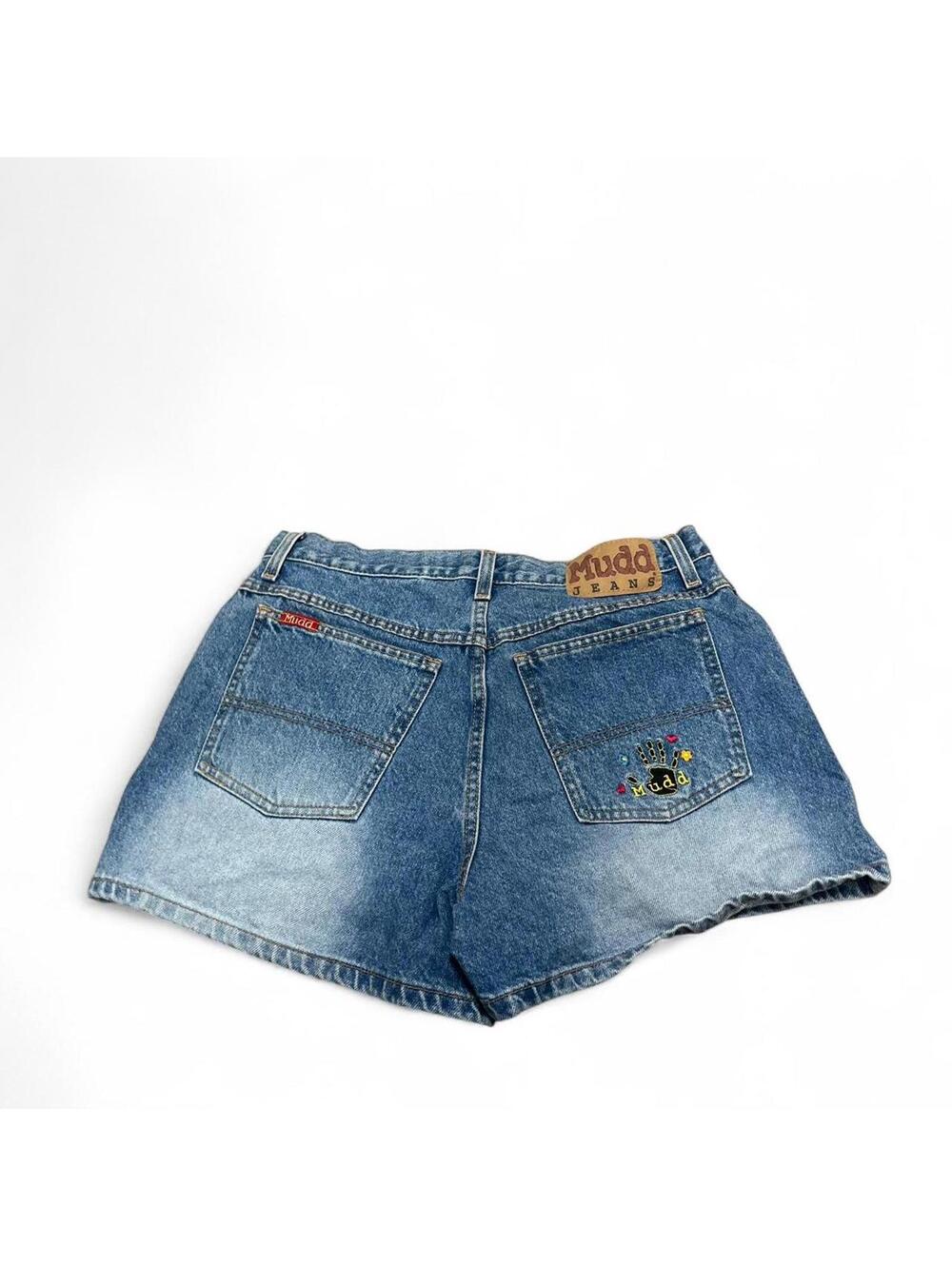 Y2K Mudd blue denim shorts